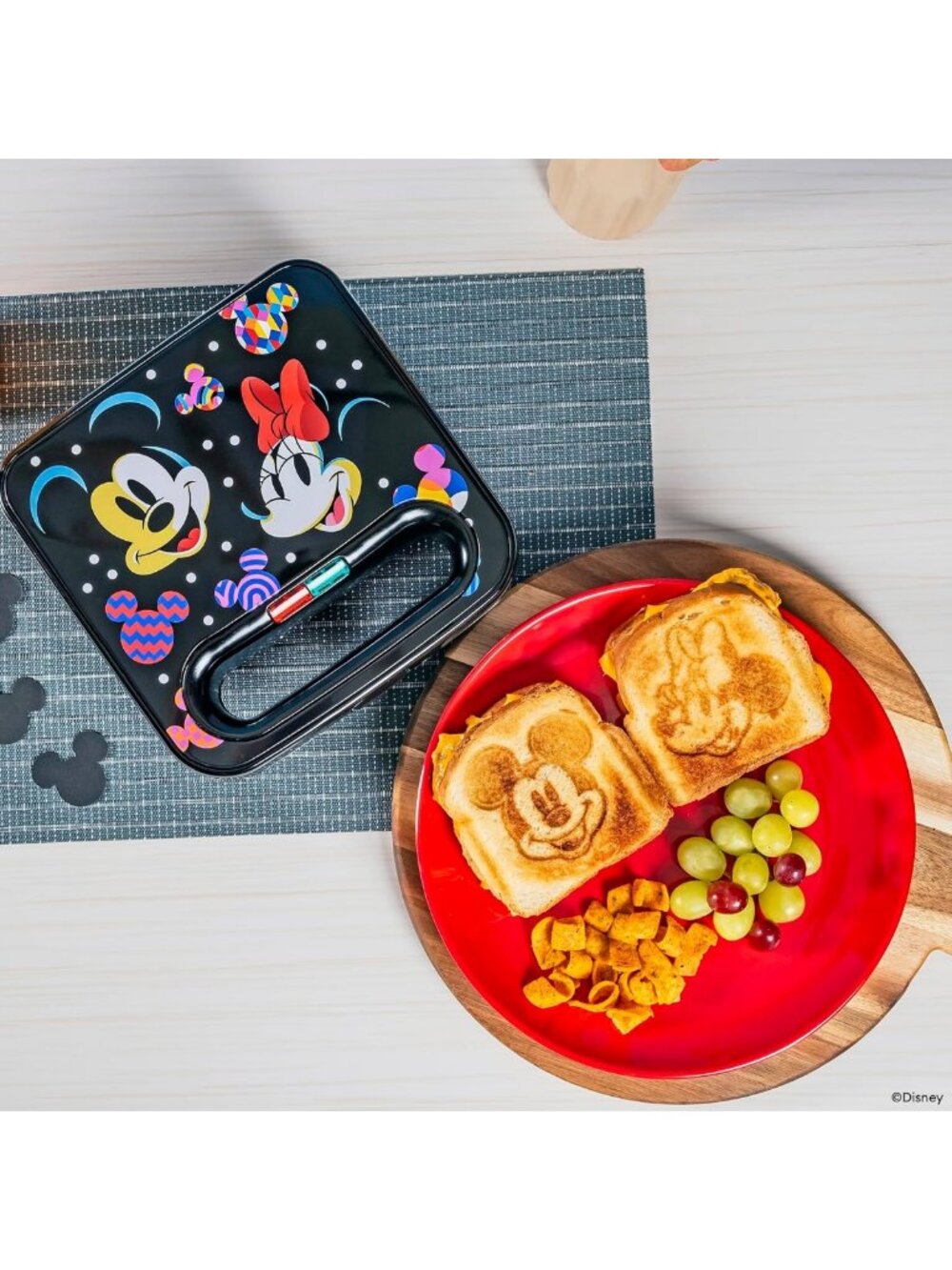 Mickey & Minnie Mouse Sandwich Maker - Fun Small Kitchen Appliance for Kids